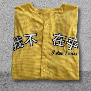 Button up jersey tee